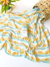 Load image into Gallery viewer, Coca + B. - Sun and Wave Surfer Organic Bamboo Swaddle
