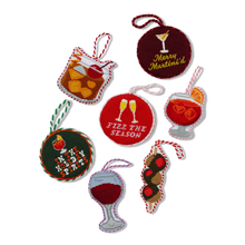 Load image into Gallery viewer, Furbish Studio - Needlepoint Ornament - Merry Martinid

