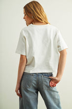 Load image into Gallery viewer, MIOU MUSE - SHORT SLEEVE LINEN KNITTED TOP
