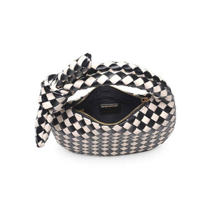 Urban Expressions - Lizbeth Woven Knot Clutch - Oatmilk