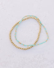 Load image into Gallery viewer, Coast and Cove - Goldie Sprinkle Beaded Bracelet- TEAL
