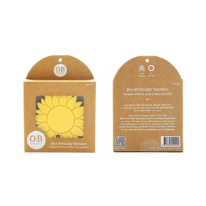 OB - Silicone Sunflower Teether | Lemon