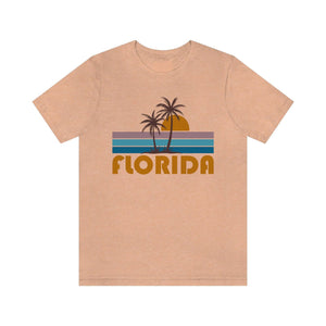 Hey Mountains - Florida T-Shirt - Retro Palm Tree Med.