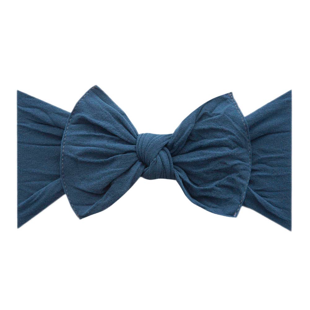 Baby Bling Bows - KNOT: slate blue