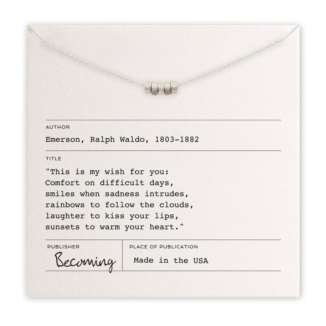 Becoming Jewelry - My Wish For You Necklace- Gold Filled