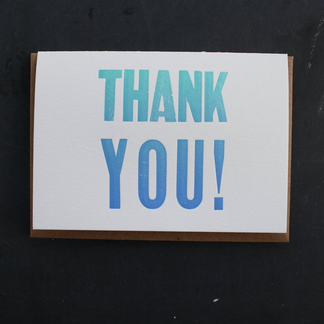 Etc. Letterpress - Thank You Card