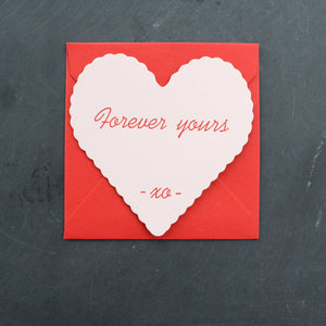Etc. Letterpress - Forever Yours Card