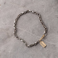 Load image into Gallery viewer, Original Hardware - Silver Flat Edge Cable Chain Bracelet

