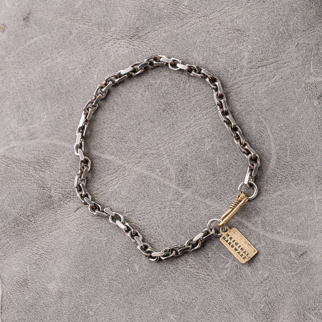 Original Hardware - Silver Flat Edge Cable Chain Bracelet