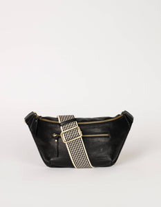 O My Bag - Leather Bag Drew Bag - Black Soft Grain Leather (two straps)
