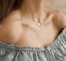 Load image into Gallery viewer, Token Jewelry - Mini Pearl Necklace: 16&quot; / 14k Gold Fill
