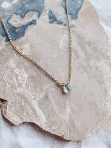 Milk Moon - Aquamarine Necklace