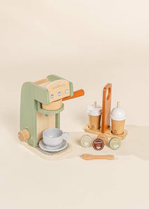 Coco Village - Wooden Coffee Maker Set - SEAFOAM & TERA