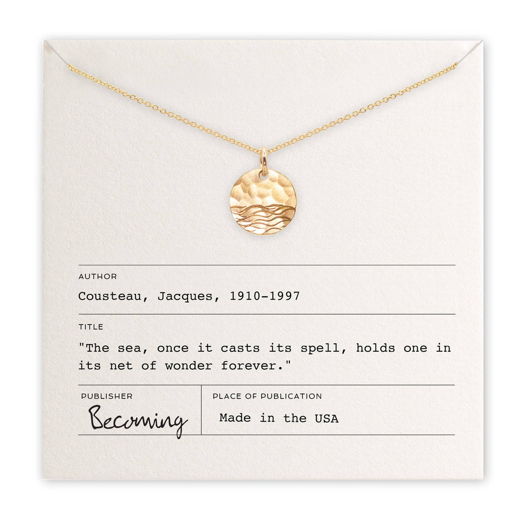 Becoming Jewelry - The Sea Necklace- Gold Filled