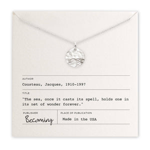 Becoming Jewelry - The Sea Necklace- Sterling Silver