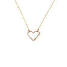 Load image into Gallery viewer, May Martin - Heart Outline Necklace
