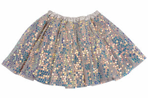 Sparkle Sisters by Couture Clips - Silver Sequin Tutu