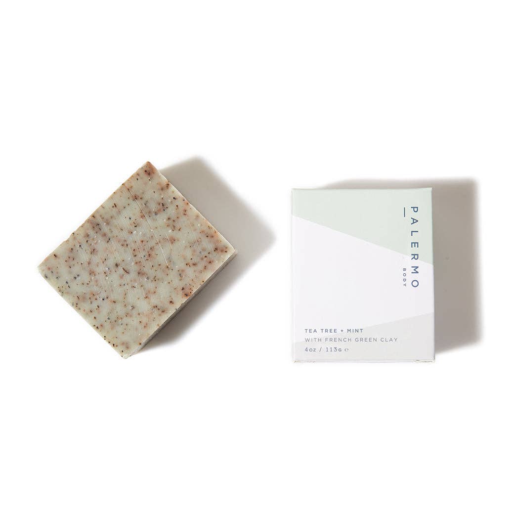 Palermo Body - 4oz | Tea Tree + Mint with French Green Clay Soap