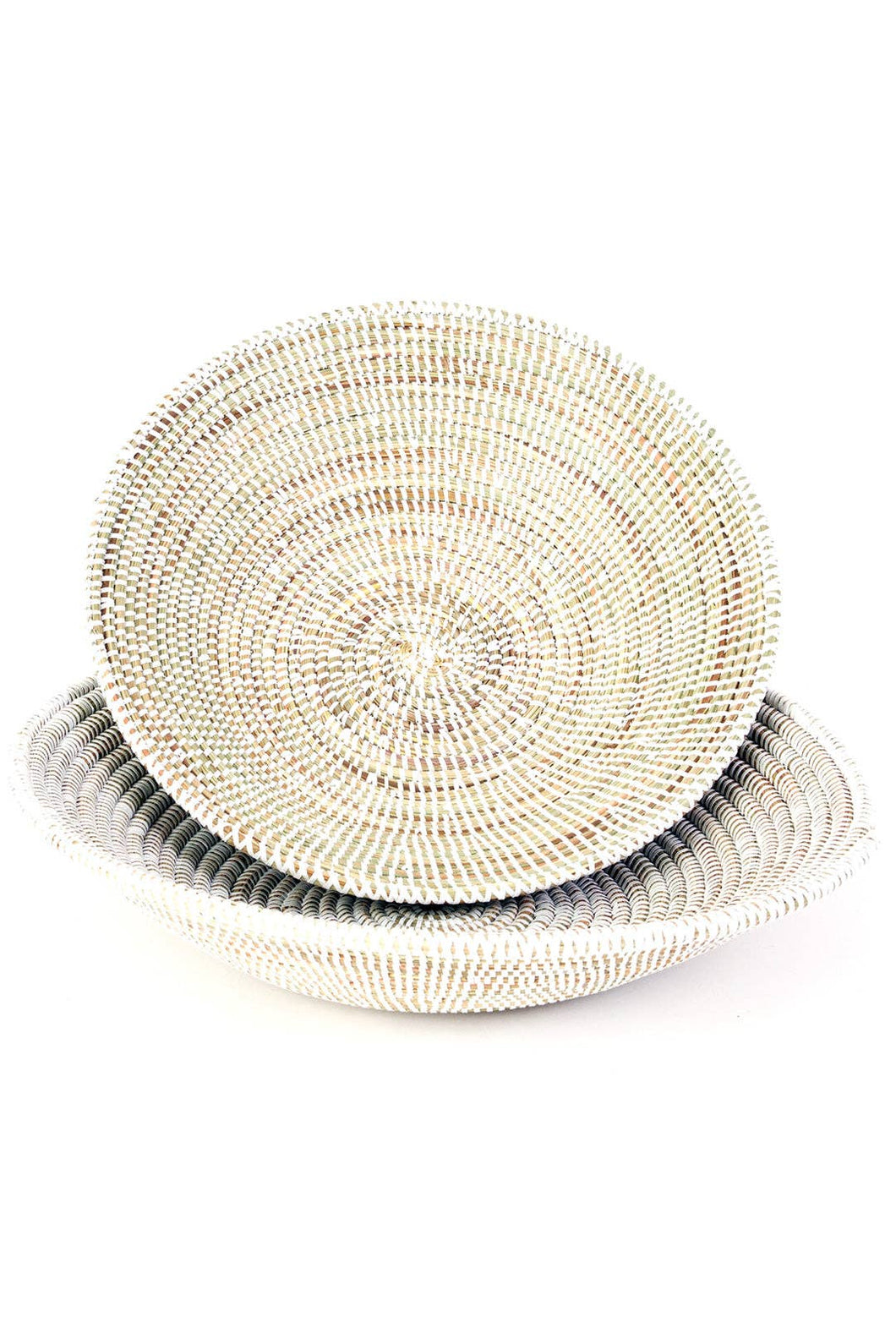 Swahili | AFRICAN MODERN - Solid White Grain Basket: SEN1C  - Small Basket