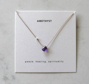 Soulsilk - Amethyst Necklace Card
