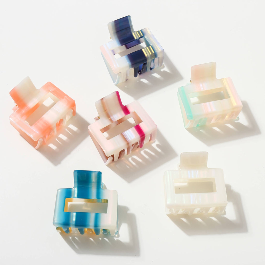 Adorro - Isla | Small Square Colorful Claw Clip