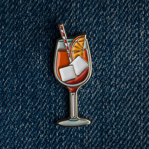 Love & Victory - Aperol Spritz Cocktail Pin