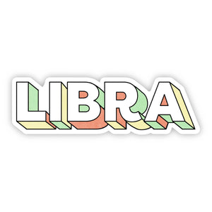 Big Moods - Libra Lettering Zodiac Sticker