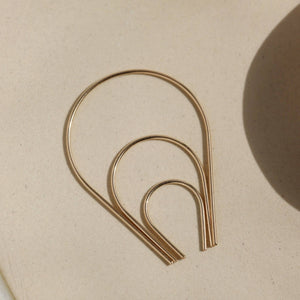 Token Jewelry - Horseshoe Earrings: Sterling Silver / Small