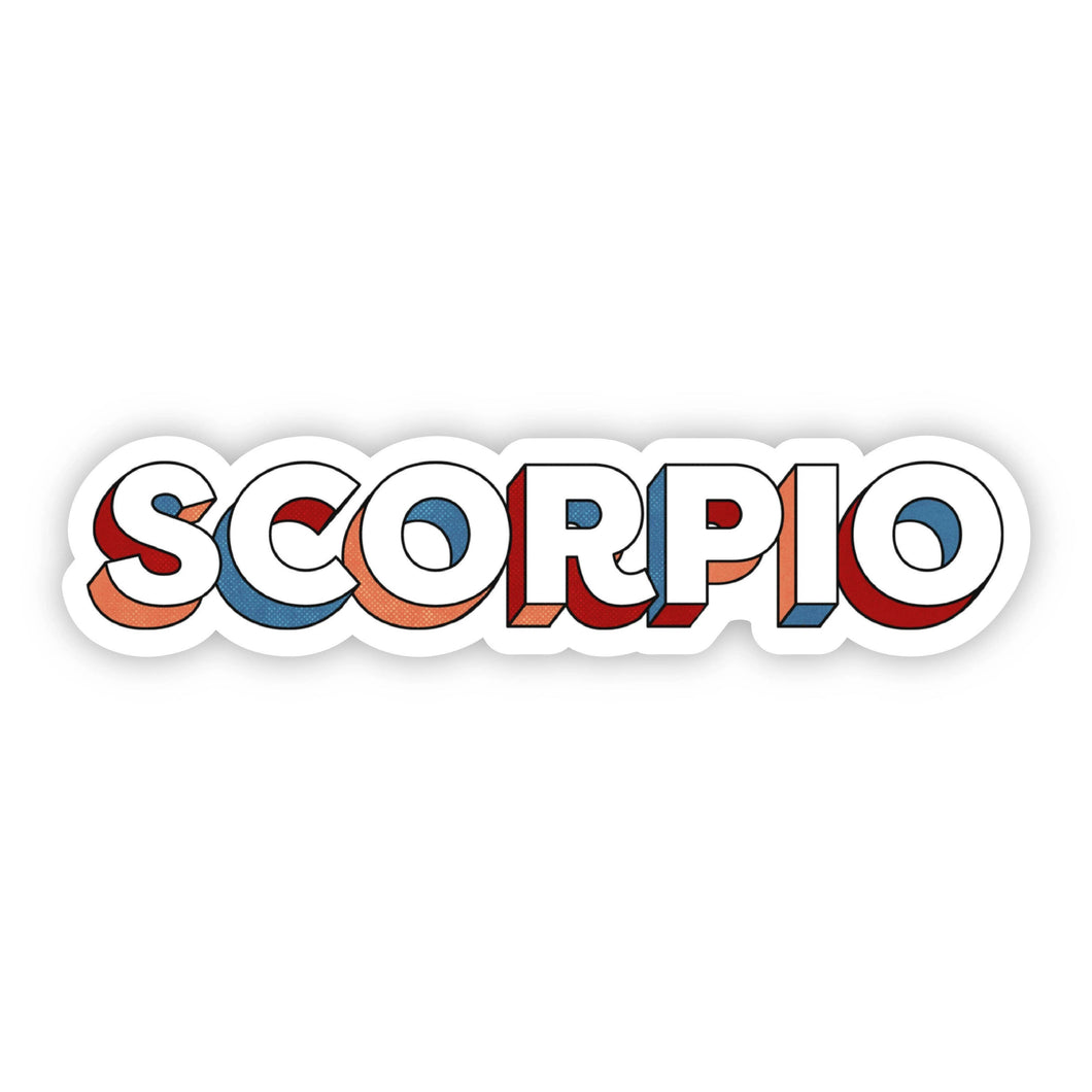 Big Moods - Scorpio Lettering Zodiac Sticker