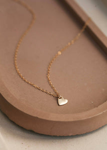 Hello Adorn - Tiny Heart Necklace: 14kt Gold Fill