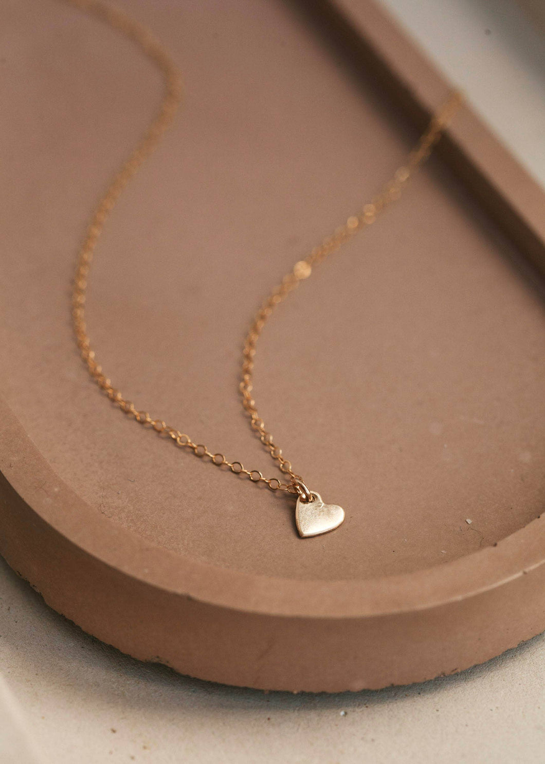 Hello Adorn - Tiny Heart Necklace Gold Fill
