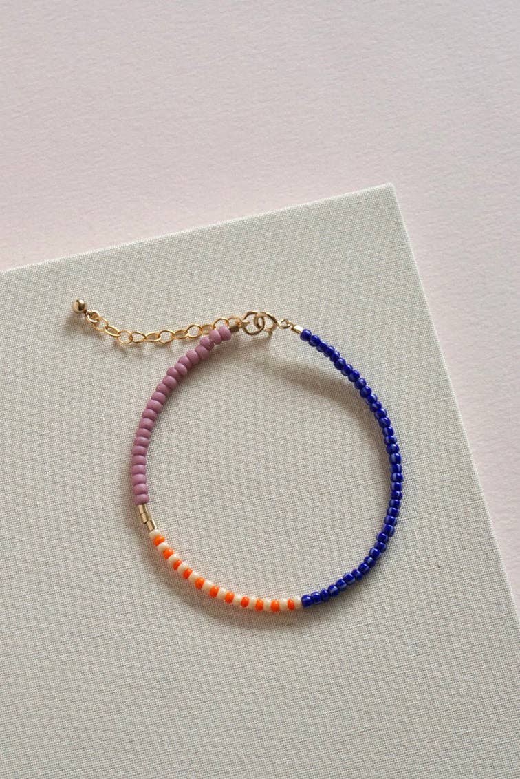 SAN SAN - deep blue - clementine - raspberry