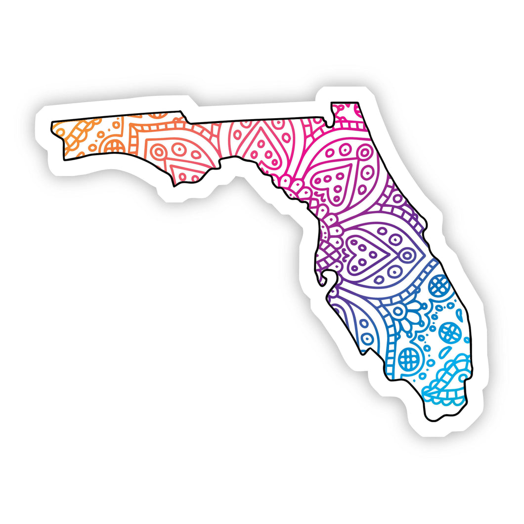 Big Moods - Florida Mandala Pattern Sticker