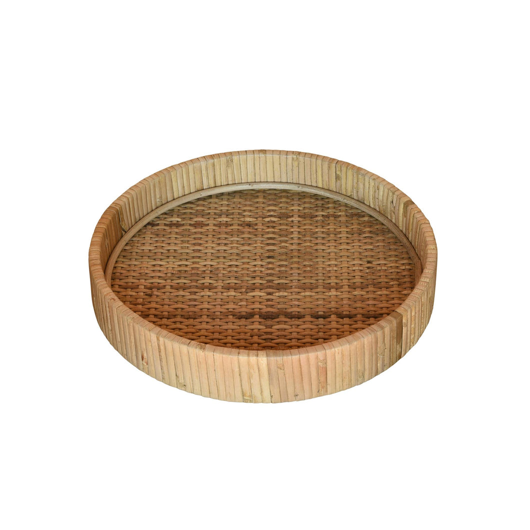 HomArt - Cayman Tray, Rattan - Sm - Natural