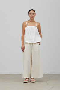 Grade & Gather ACID WASH WIDE GAUZE PANTS