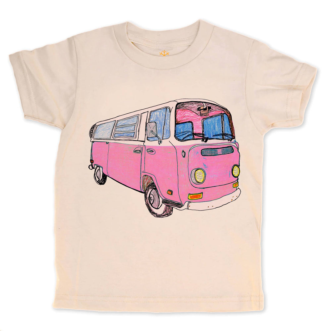orangeheat - St.Pete PINK Bus - Natural Organic Tee