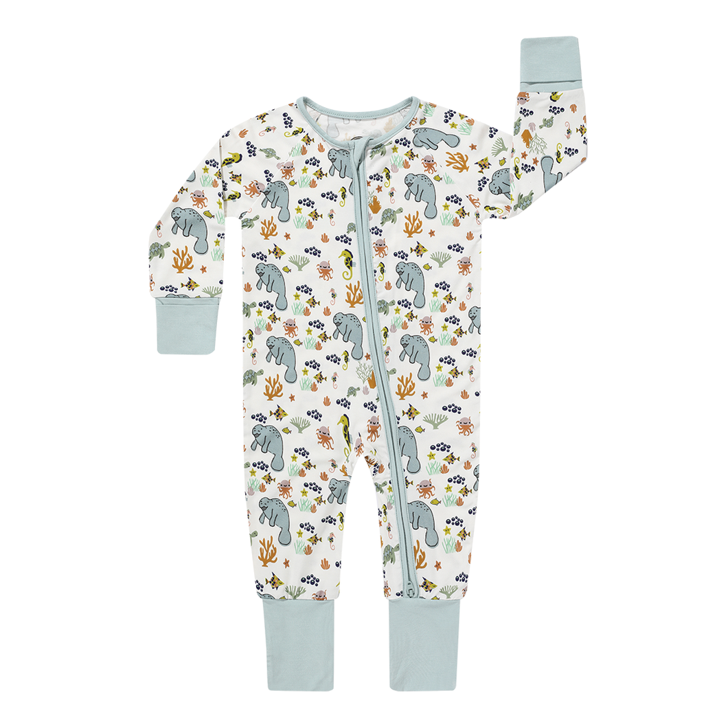 Manatee Bamboo Pajamas Baby Pajamas Baby Clothes: 6-12M