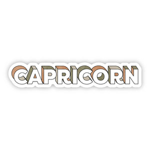 Big Moods - Capricorn Lettering Zodiac Sticker