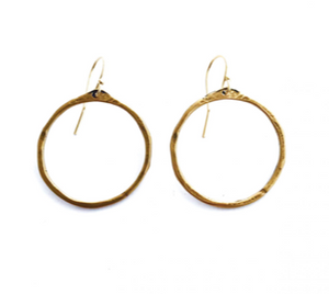 Medium O earrings-bronze