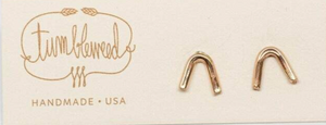 Tumbleweed Small V Studs 14kt gold filled