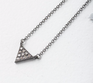 Diamond Grande Triangle Necklace