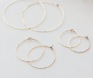 Cypress Hoops - Silver 2.5"