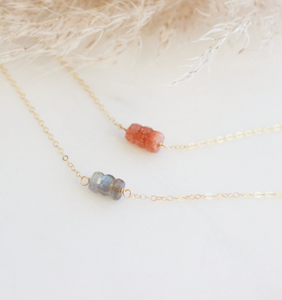 Trey Gemstone Necklace