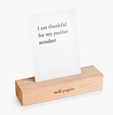 Wood Bloc Card Stand