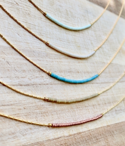 Ocean Breakup Minimal Necklace