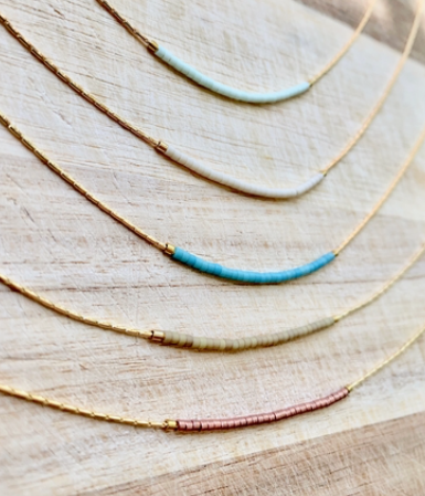 Ocean Breakup Minimal Necklace