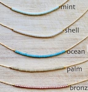 Ocean Breakup Minimal Necklace