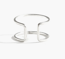 Load image into Gallery viewer, ABLE Cuff Ring - silver
