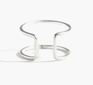ABLE Cuff Ring - silver