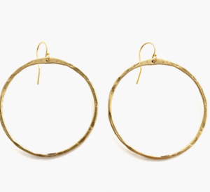 CLP Large "O" earrings - Bronze